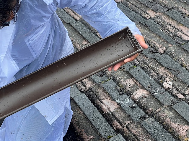 軒樋止まり取付け